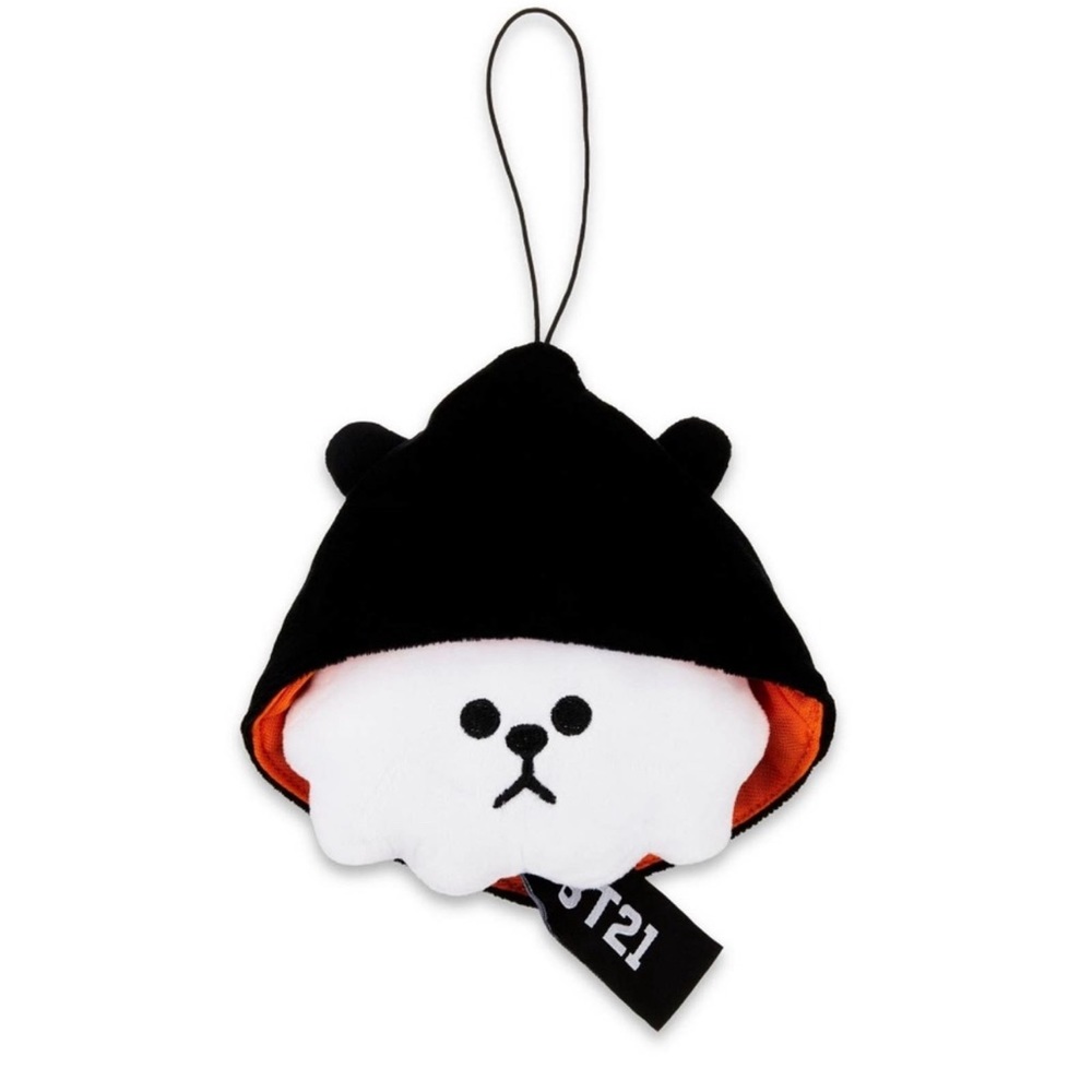 BTS BT21 Halloween Multi Purpose Soft Polyester Plush Bag Charm, RJ